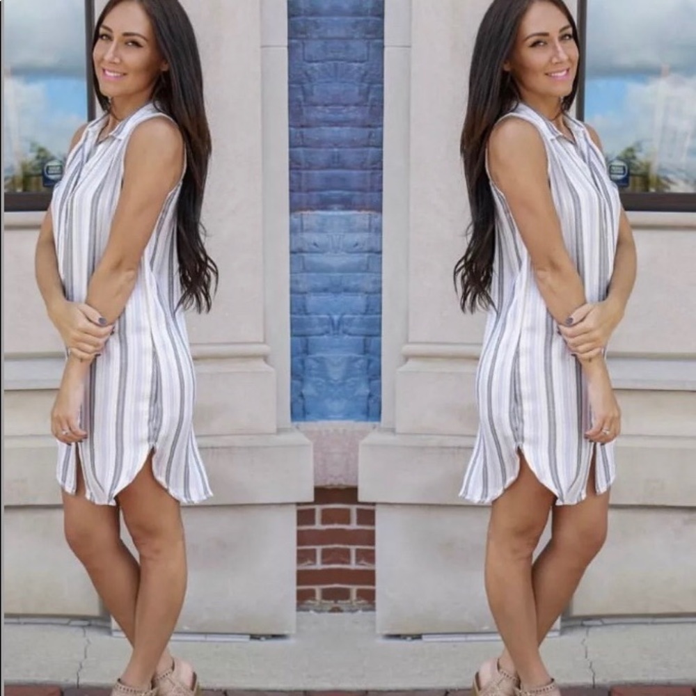 Nwt Sneak Peak Making Waves Shift Shirt Dress
